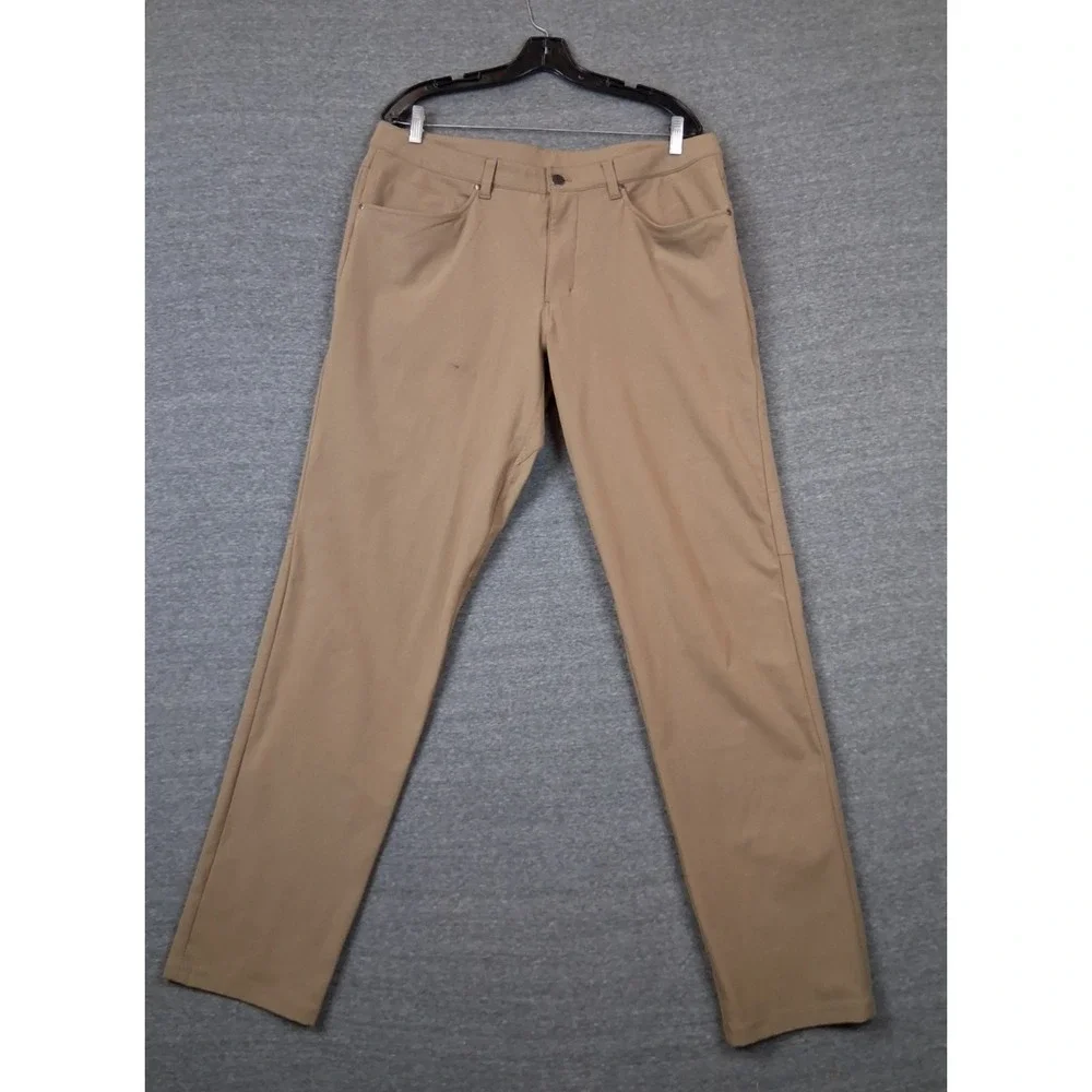 Lululemon Mens Pants 36 Blue ABC 5 Pocket Athleisure Stretch Hiking Gorpcore